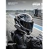 HEADFOX Sharp Track Full Face Bluetooth Helmet for Bike | Waterproof Smart Helmet for Men & Women | Built-in Bluetooth for Calls, ENC, Music & GPS | Voice Assist | ISI Certified