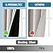 H.VERSAILTEX 100% Blackout Curtains for Bedroom Short Curtains Half Window Curtains for Kitchen, Privacy Energy Saving Curtain Tiers for Bathroom Shades, W 42 x L 36 inch, Pumice Stone, Set of 2