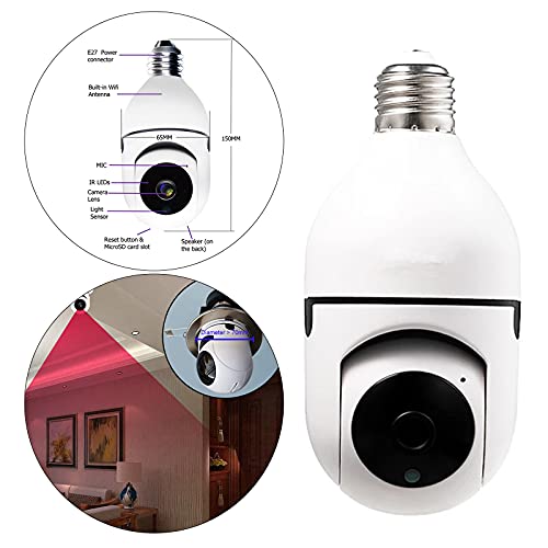 Balikha Lampadina Wireless HD 1080P Telecamera