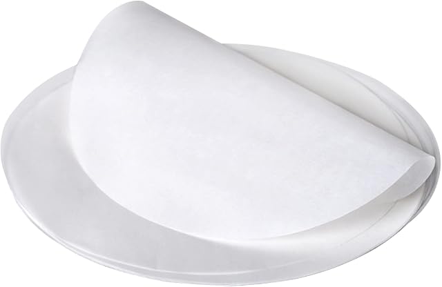 XHNFCU 150 PCS 6 Inch(15cm) Round Baking Parchment Paper, 6/7/8/9inch Parchment Circles, Non-Stick Grease Proof Serving Paper for Cake Baking, Cooking, Air Fryer, Oven (6 Inch-150PCS)