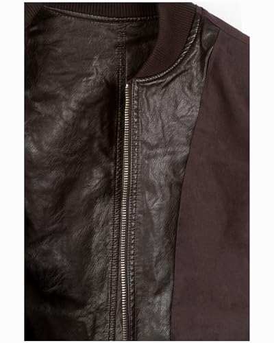 TOP GUN Women’s Vegan Leather Bomber Jacket with Patches3