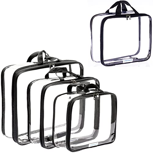 Clear Compression Packing Cubes 3 Set - Bags For Travel - Clear Cosmetic Bag - Compression Packing Cube #TOP11