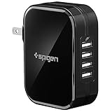 Spigen Universal USB Charger [34W 6.8A][ 4-Port Wall Charger with IP Tech], Multi Port USB Plug Charger Works with iPhone, iPad, Galaxy, Huawei, Xiaomi, Tablet, Kindle, Power Banks, Drones & More