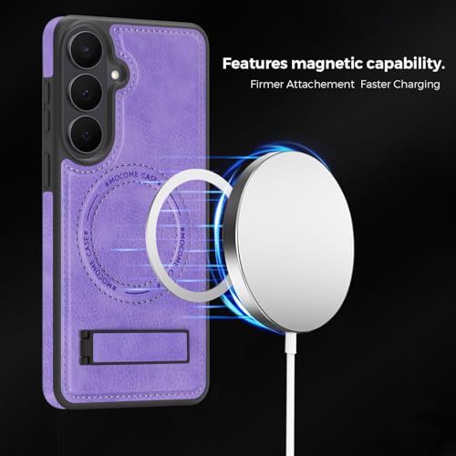 Image of Lunivop for Samsung Galaxy S26 Plus Case PU Leather 6.7 inch Light Purple