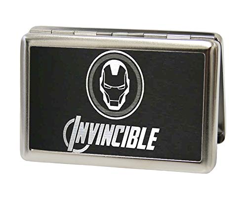Buckle-Down mens Buckle-down Business Card Holder - Iron Man Wallet, Iron Man, 4.0 x 2.9 US