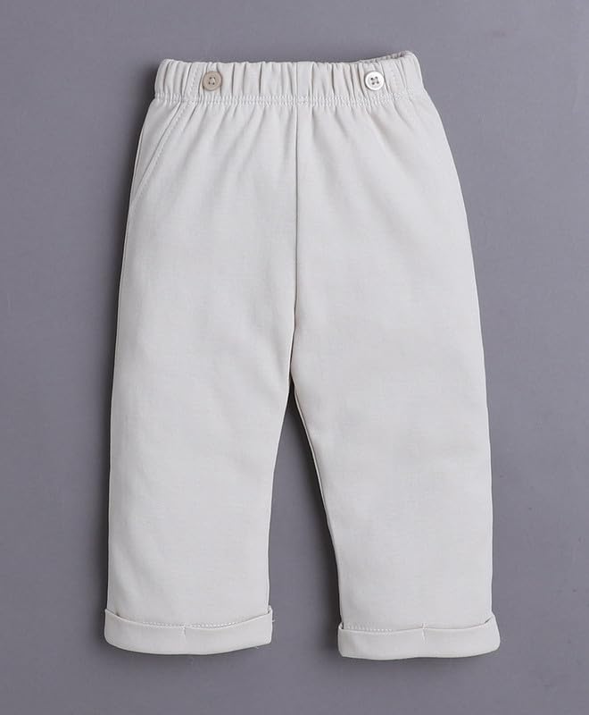 Image of BUMZEE Baby Boys Regular Fit Full Sleeves Collar Neck Cotton Bodysuit Set