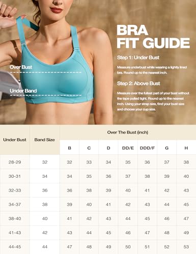 Image of ZeroBound Women's High Impact Sports Bra Criss-Cross Back Full Coverage
