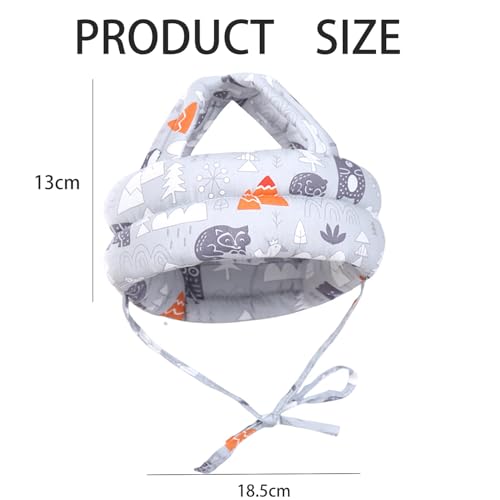 Miniatura 6 de Protector De Cabeza Para Bebé,Protector Cabeza Bebe,Casco De Seguridad Ajustable Para Niños Pequeños Que Aprenden A Caminar,Gorro Protector Suave Anticaídas Para Que Los Bebés Aprendan A Caminar