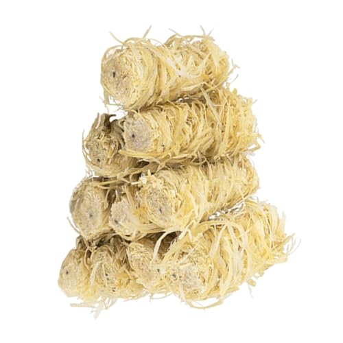 PHENOFICE Starters 50pcs Natural Wooden Firelighters Carbon Wax Sticks for Camping BBQ Grills