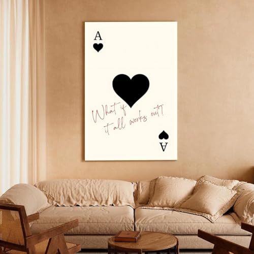 Tableau mural noir preppy pour salon chic et chambre moderne