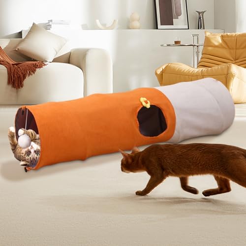 Tanière tente interactive et tunnel pour chat durable et robuste - 4
