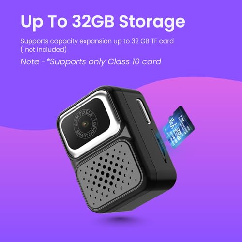 Image of FETACA Tiny Mini Camera with Filter Modes, HD Video, Flashlight & Keychain | Portable Cute Vlogging Camera for Travel, Gifts & Fun (Metallic Black)