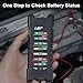 Car 12V 24V Battery and Alternator Tester Automotive, Load Tester, Battery Checker, Analyzer to Check alternator & Battery Charging System with LED Indicator