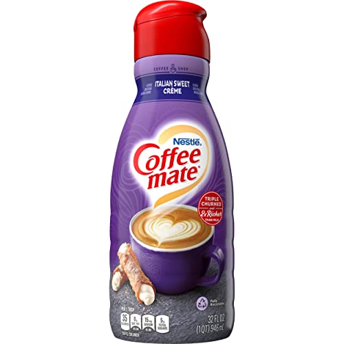 Nestle Coffee Mate Non-Diary Coffee Creamer, Gluten-Free, Italian Sweet Cream, 32 Fl Oz #TOP2