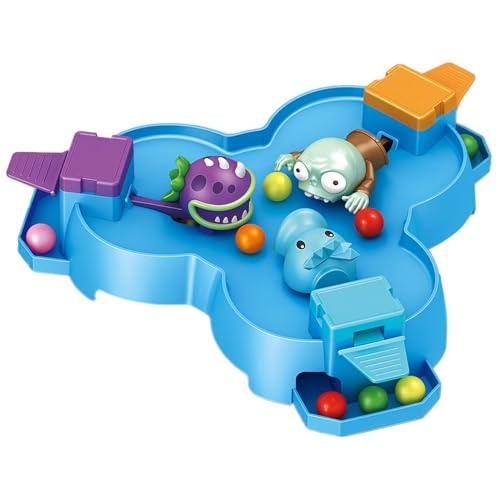 JHESAO Plants and Zombies Toys Action Figures 3-Player Pacman Interactive Press & Play Game Board PVZ Toys Set 1 2 Series Great Gifts for Kids and Fans,Birthday and Christmas Party New