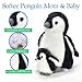 The Petting Zoo Softee Penguin Stuffed Animals, Mom and Baby, Gifts for Kids, Penguin Plush Toy 12 inches