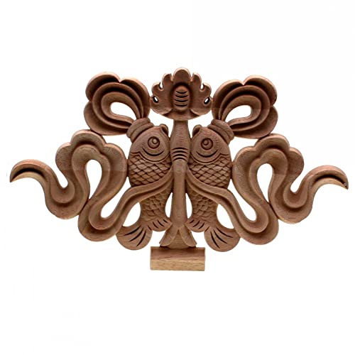 Sculpture sur bois LVTFCO ornement d'angle de meuble et applique murale 40x24