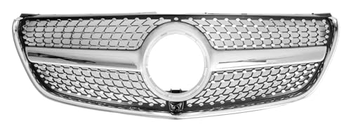 Grille pare-choc avant centrale Classe V W447 2014-2019 calandre voiture diamant haut pare-chocs