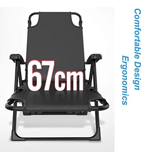 Sillón reclinable plegable de gran tamaño para aliviar la espalda 5