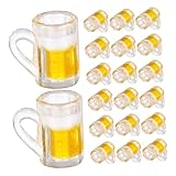 Potentiel créatif : ces petites chopes à bière en résine sont munies d'anses, ce qui les rend faciles à fixer et idéales pour créer des boucles d'oreilles, des colliers, des accessoires pour cheveux, des breloques pour téléphone, des pendentifs pour à dos et des porte-clés. elles peuvent également servir de mini-chopes à bière pour une maison de poupée ou pour décorer une maison de poupée