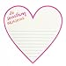 Graphique Awesome Heart Diecut Notepad, 6"x6" w/ 100 Pages Pink-Trimmed Paper with “Do Something Awesome” Message, Notepad for Leaving Messages and Taking Notes