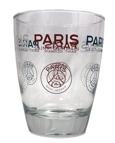Verre à eau PSG vaisselle de table club Paris Saint Germain lot de 2