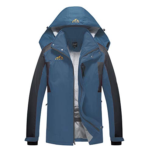 Image of Men's Ski Jacket Waterproof Windproof Mountain Winter Coat Rain Hooded Coat