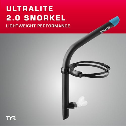 TYR Ultralite Elite Swim Snorkel - Equipo de Snorkel para Natación para Adultos - Ultra Ligero y Cómodo para Ejercicios de Alineación Corporal miniatura 3