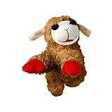 Multipet Lamb Chop Plush Dog Toy, Lamb Chop Squeaker Toy, Officially Licensed (Brown, 6