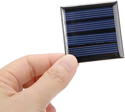 sourcingmap 5Pcs 2V 50mA Poly Mini Solar Cell Panel Module DIY for Phone Light Toys Charger 45mm x 45mm