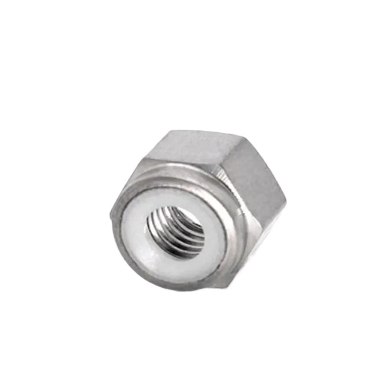 Tuercas Hexagonales 10 Uds tuerca de bloqueo de nailon de titanio tuercas de bloqueo Din985 M3 M4 M5 M6 M8(M5 10PCS)