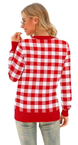 Image of VIISHOW Women Long Sleeve Button Down V Neck Lightweight Basic Knit Sweater Cardigan