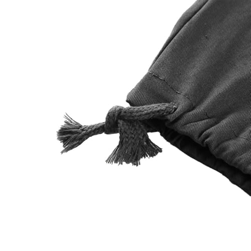 Men's Cargo Pants with Drawstring Elastic Waist, Loose Fit Tactical Joggers Cotton Hiking Sweatpants3