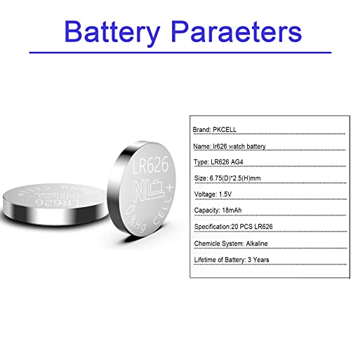 Lr626 Watch Battery, Sr626Sw Lr66 Ag4 377 1.5V Button Cell Wrist Batteries (10 Pack) #TOP1