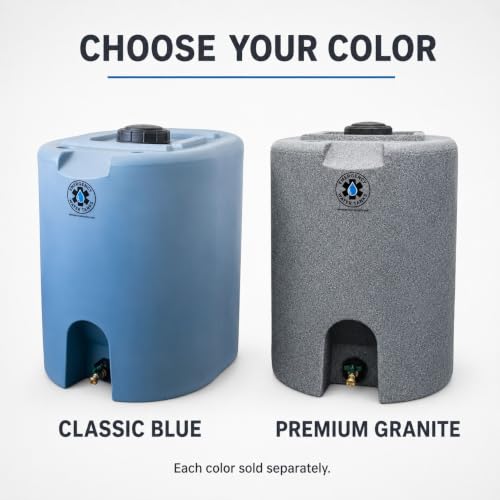 55 Gallon Stackable Emergency Water Storage Tank – Food Grade BPA-Free Water Container for Long-Term Home Preparedness (Granite) - Image 2