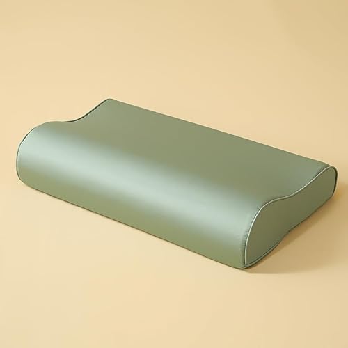 Zhiyuan 100% コットン輪郭枕カバー低反発枕カバー 37 x 58 cm、ライトグリーン