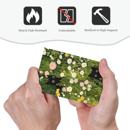 Decorative Switch Covers Plate Funny Cute Black Cat Colorful Flower Green Plant 1 Gang No Device Single Blank Outlet Covers Wall Plate Cover Light Switch Plate Electrical Faceplate