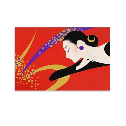  ߓcY̔l m  w |X^[ (22) EH[A[g  G xbh[ rO ǂ̊G16x24inch(40x60cm)