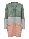 strickjacke damen grau kaschmir lange Strickjacke mit zwei Seitentaschen