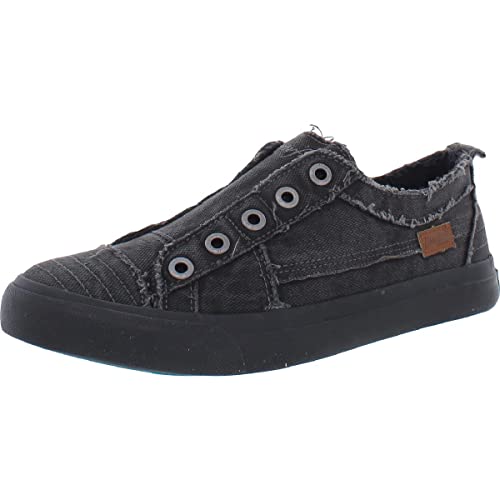 Blowfish Women's Play Fashion Sneaker, Black/Black, 8.5 M US