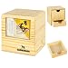 Camkinger Wooden MTG Commander Deck Box - 100 Double-Sleeved Card Storage with Dice Tray, Portable Magic The Gathering Deck Box with Commander Display Window, TCG Card Holder for Gamers
