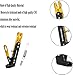 Adsspro Universal Motorcycle Kickstand Accessories Motor Scooter Modified CNC Aluminum Alloy Adjustable Tripod Holder Kickstand Foot Side Support Stand Motor Scooter Motorbike Motocross Dit Pit Bike