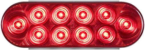 Luz LED sellada ovalada roja 6 pulgadas Optronics miniatura 1