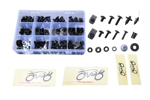 Kit visserie carénages M5 M6 élimine vibrations Suzuki Burgman 400 noir