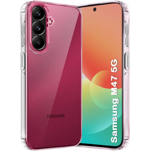 Image of TheGiftKart Ultra-Hybrid Crystal Clear Back Case Cover for Samsung Galaxy M47 5G | Shockproof Design | Camera Protection Bump | Hard Clear Back Cover Case for Samsung M47 5G (PC & TPU, Transparent)