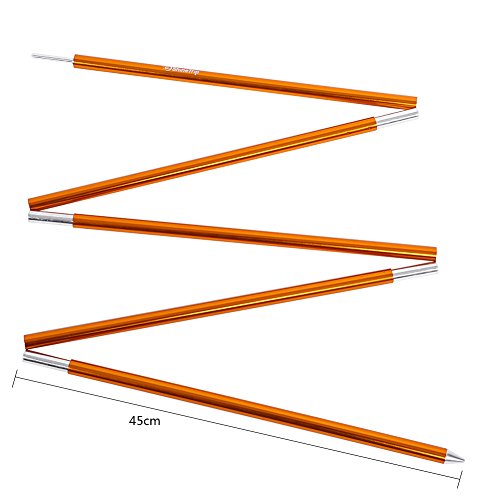 Luifel Frame Stick, Geanodiseerd Arbeidsbesparende Hoge Sterkte Sunshelter Rod Flexibele Aluminiumlegering Met Elastisch Koord voor Wandelen - Image 3