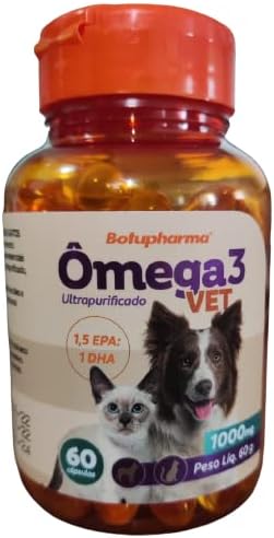 Botupharma Omega 3 Vet 1000Mg Com 60 Cápsulas -