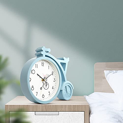 Relojes silenciosos de mesa con esfera de 12 pulgadas para mesitas de noche 5