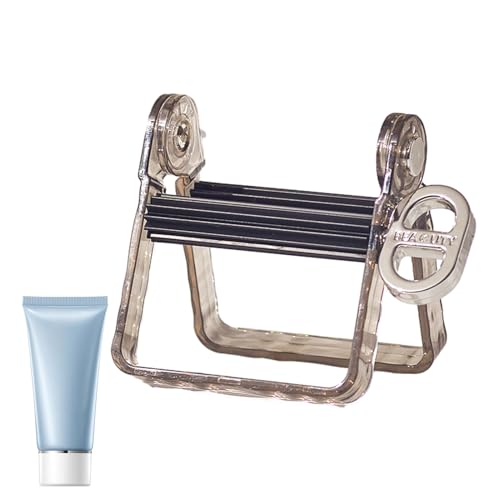 Dispenser per dentifricio – Dentifricio magnificato da parete – Spremitore per tubi rotanti | Organizer da bagno per crema da viaggio a casa