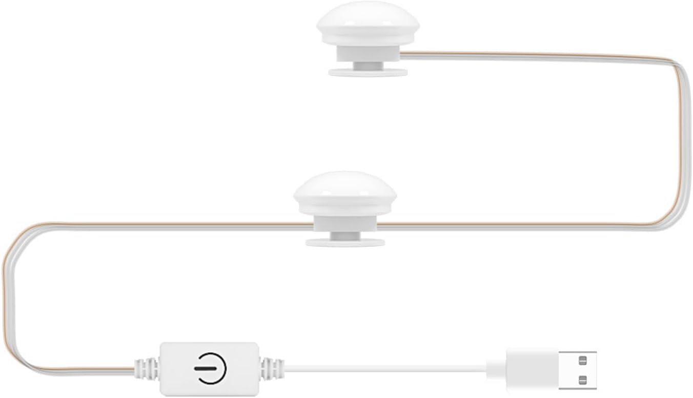 Vanity Mirror Light Easy Install Mirror Front Light, USB Makeup, Infinite Dimming, Dressing Room (2 Bulbs)